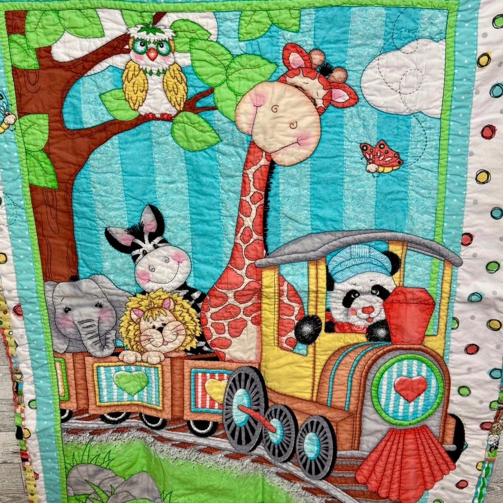 Handmade baby quilt